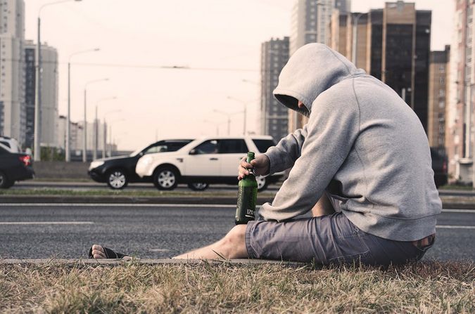 drunk man